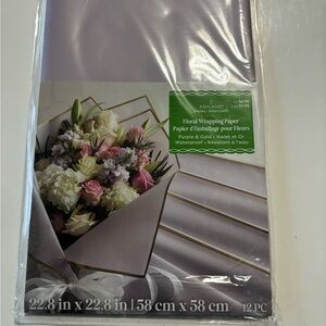 Ashland Purple and Gold Floral Wrapping Paper